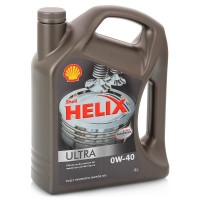 Моторное масло синтетическое Shell Helix Ultra 0W-40, 4л