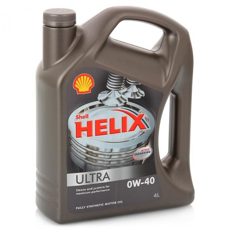 Моторное масло синтетическое Shell Helix Ultra 0W-40, 4л
