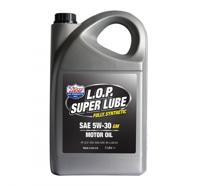 Моторное масло Lucas L.O.P. Super Lube 5W30 GM 5 л.