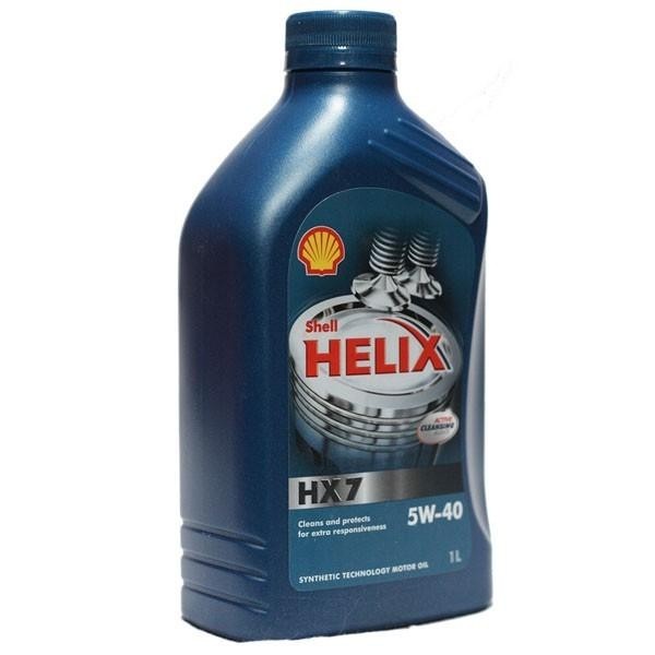 Моторное масло полусинтетическое Shell Helix HX7 5W-40, 1л