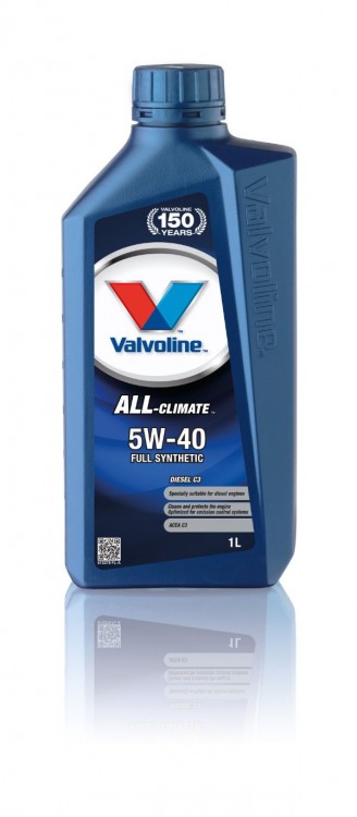 Моторное масло Valvoline ALL CLIMATE DIESEL C3 SAE 5W-40, 1л