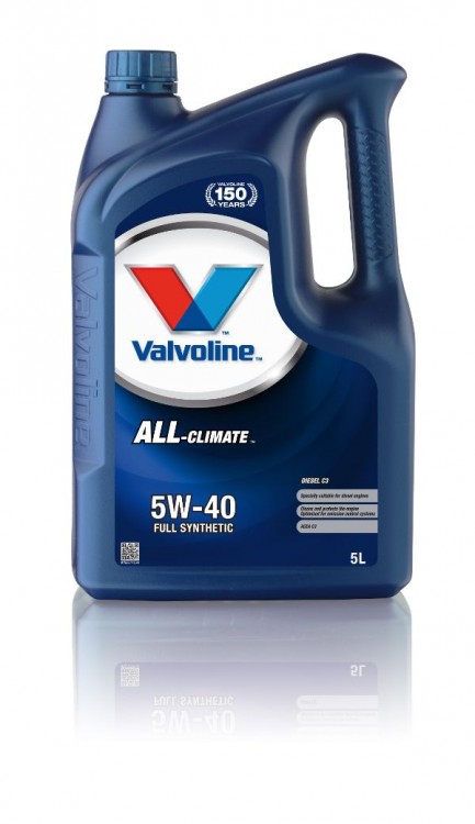 Моторное масло Valvoline ALL CLIMATE DIESEL C3 SAE 5W-40, 5л