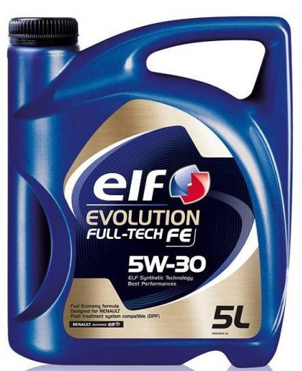 Моторное масло синтетическое ELF Evolution Full-Tech FE 5W-30, 5л