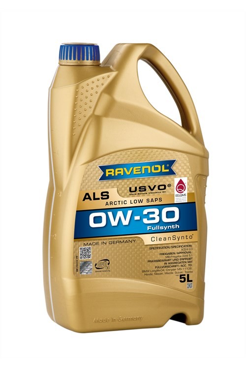 Моторное масло RAVENOL Arctic Low SAPS ALS SAE 0W-30 - 5л