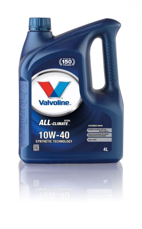 Моторное масло Valvoline ALL CLIMATE EXTRA SAE 10W-40, 4л