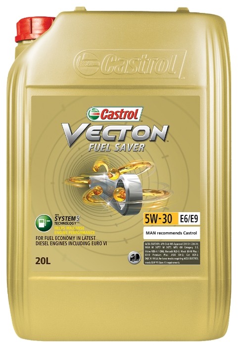 Моторное масло CASTROL Vecton Fuel Saver 5W-30 E6/E9 20л