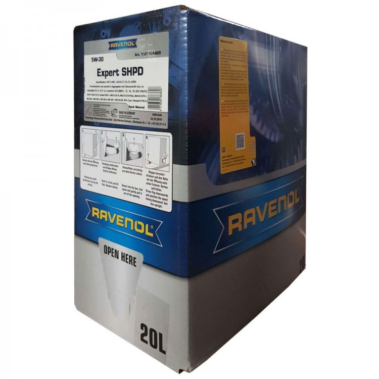 Моторное масло RAVENOL Expert SHPD SAE 5W-30 - 20л ecobox