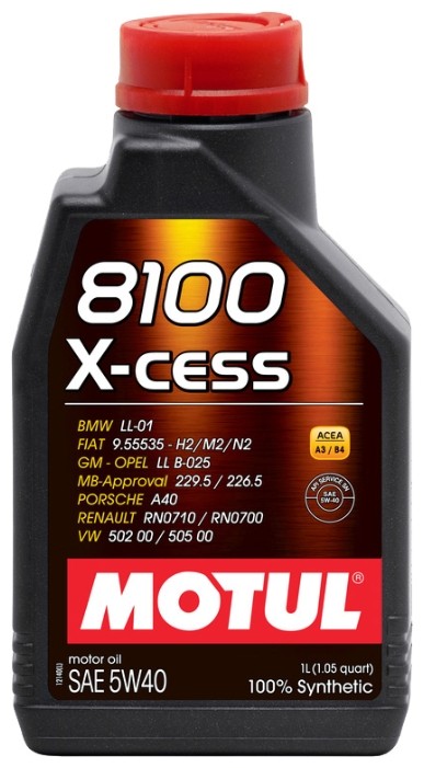 Моторное масло MOTUL 8100 X-cess  5W-40 1л