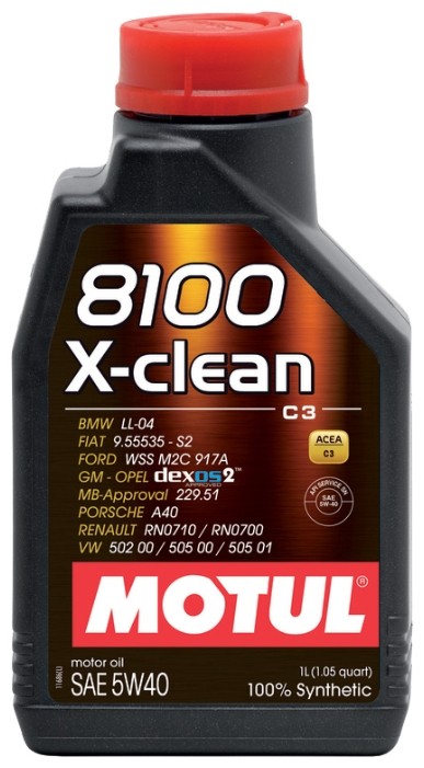 Моторное масло MOTUL 8100 X-clean 5W-40 1л