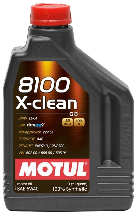 Моторное масло MOTUL 8100 X-clean 5W-40 2л