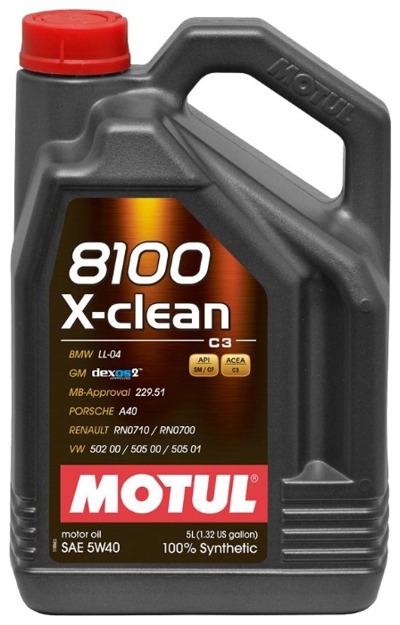 Моторное масло MOTUL 8100 X-clean 5W-40 5л