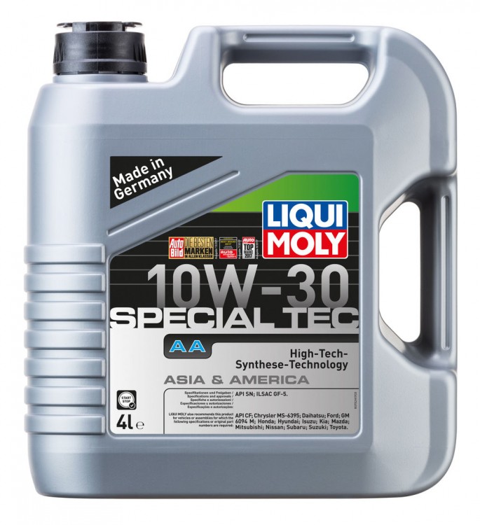 Моторное масло Liqui Moly Special Tec AA (Leichtlauf Special AA) 10W-30 4 л