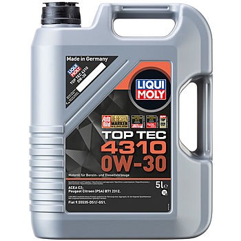 Полусинтетическое моторное масло Top Tec 4310 0W-30 - 5 л