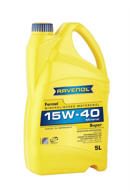 Моторное масло RAVENOL Formel Super SAE 15W-40 SF-CD - 5л