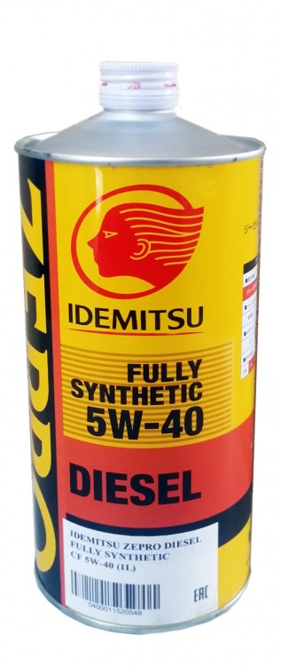 Моторное масло синтетическое IDEMITSU Zepro Diesel 5W-40, 1л