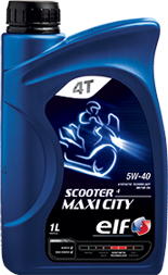 Моторное масло синтетическое ELF Scooter 4 Maxi City 5W-40, 1л
