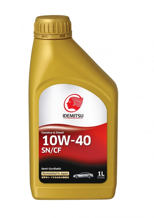 Моторное масло полусинтетическое IDEMITSU S-S SN/CF 10W-40, 1л
