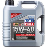 Минеральное моторное масло MoS2 Leichtlauf 15W-40 - 4 л