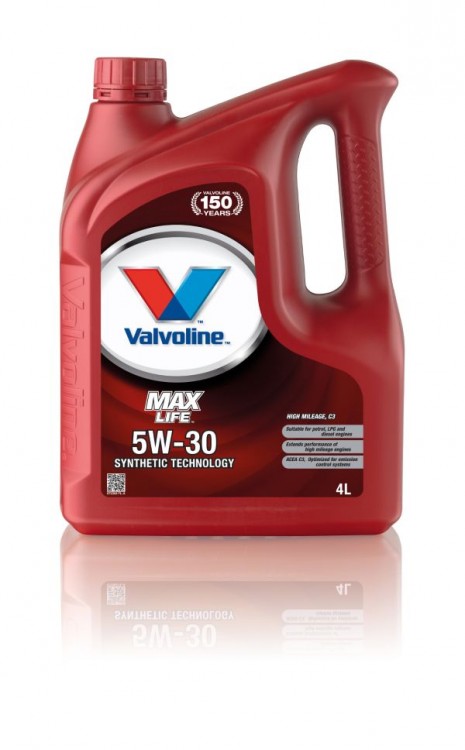 Моторное масло Valvoline MAXLIFE C3 SAE 5W-30, 4л