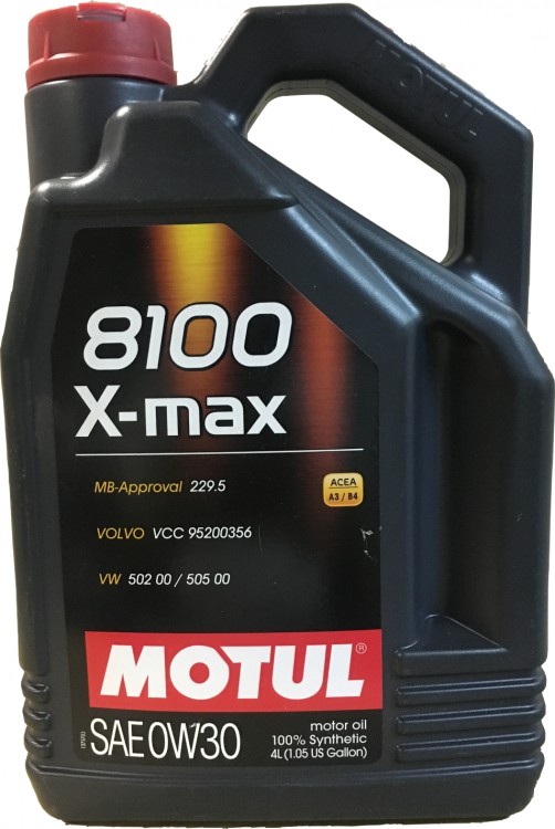 Моторное масло MOTUL 8100 X-Max 0W-30 4л
